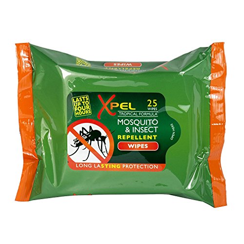 Xpel Insect Mosquito REPELLENT WIPES Tropical Formula 25 wipes (3) - Bargain Genie