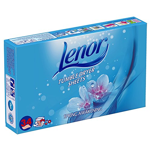 Lenor Tumble Dryer Sheets Spring Awakening 34 Sheets (Pack of 3) - Bargain Genie