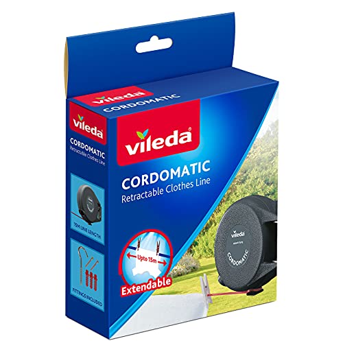 Vileda Cordomatic Retractable Clothes Line, 15 m