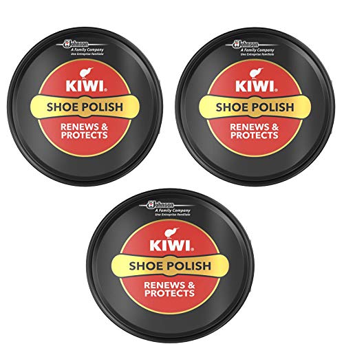 2 PACK OF KIWI SHOE POLISH BOOT SHINE TIN BLACK 50ML - Bargain Genie