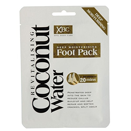 3 x XBC Xpel Body Care Treatment Deep Moisturising Revitalising Coconut Water Foot Pack - Bargain Genie