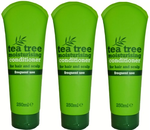 3 x TEA TREE MOISTURISING CONDITIONER FOR HAIR AND SCALP FREQUENT USE 250ml - Bargain Genie