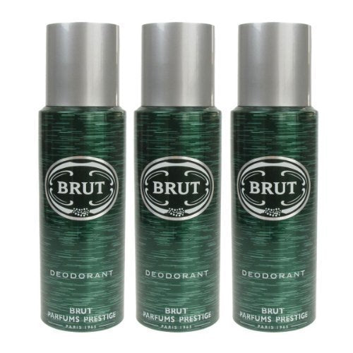 3 x Original Brut Deodorant Body Spray 200Ml For Men by Faberge - Bargain Genie