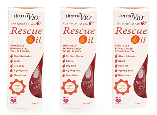 Healthpoint Rescue Oil for Stretch Marks and Dry Ageing Skin, 75 ml, Pack of 3 - Bargain Genie