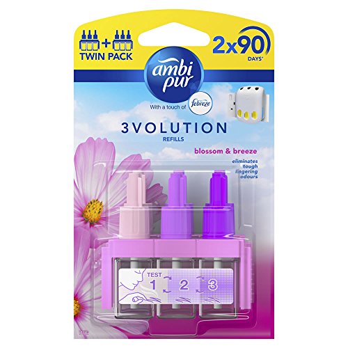 Ambipur 3volution- plug in- airfreshner refill blossom & breeze - (pack of 2) - Bargain Genie