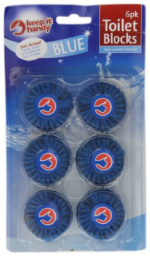 Keep It Handy Blue Flush x 6 (Pack of 8, Total 48 Blocks) - Bargain Genie