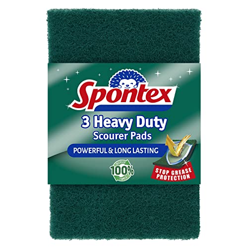 Spontex Heavy Duty Scourer Pads Pack - Bargain Genie