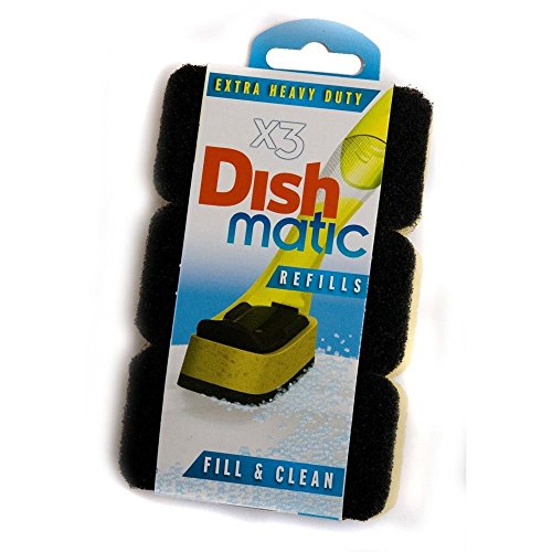 Dishmatic 2X3 Extra Heavy Duty Black Refill Sponges - Bargain Genie