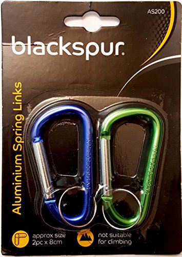 Aluminium Karabiner Spring Link Set 2 Pack - Bargain Genie