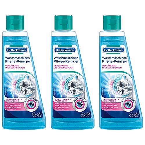 Dr. Beckmann Washing Machine Care Cleaner, Machine Cleaner with Activated Carbon 3 x 250 ml