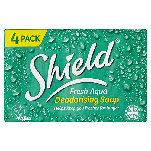 Shield Fresh Aqua Deodorising Soap, 4 x 115g - Bargain Genie