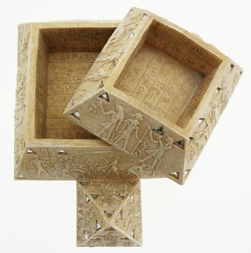 Small & Novelty Egyptian Pyramid Trinket Storage Box - Bargain Genie