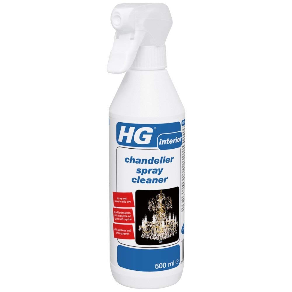 HG 2 X Chandelier Spray Cleaner 500 ML â€“ is a Fast Working Chandelier Cleaner Spray which Leaves no Marks