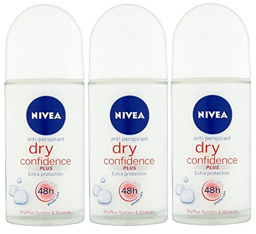 Nivea for Women Deodorant Roll On 1.69 oz - 3 Pack (Dry Confidence) by Nivea - Bargain Genie