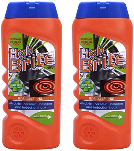 Hob Brite Original Ceramic, Electric, Halogen and Induction Hob Cream Cleaner (300ml, Pack of 2) - Bargain Genie