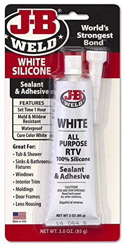 J-B Weld 31312 6 Pack 3 oz. All-Purpose RTV Silicone Sealant, White - Bargain Genie