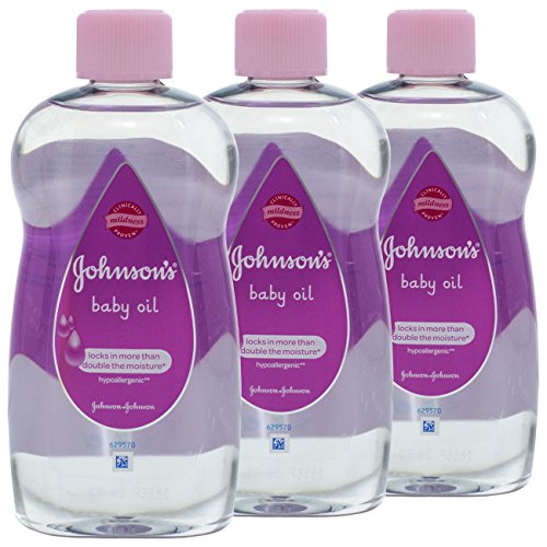 Johnson's Baby Oil 500ml Newborn Skin Protection Pack of 3 - Bargain Genie