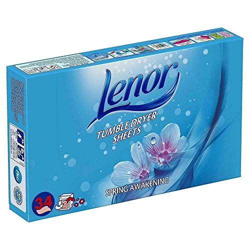 Lenor Tumble Dryer Sheets Spring Awakening 34 Sheets (Pack of 4)