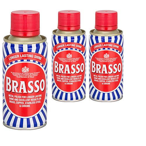 3 x 175ml Longer Lasting Shine Polish Brass Metal Cleaner - Bargain Genie