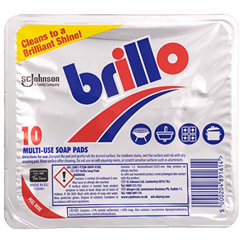 Brillo Multi-purpose soap pads, 10 pieces - Bargain Genie