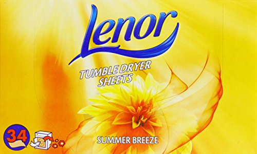 Lenor Tumble Dryer Summer Breeze Sheets Box 34 - Bargain Genie