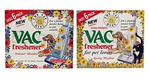 Vacuum Cleaner Air Freshener Summer And Spring Meadow Pack of 6 Disc Pet Lovers Home Office Cleanliness Extra Strength Fresh Fragrance Vac Fits All Hoover - Bargain Genie