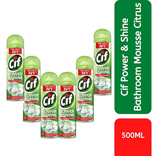 Cif Mousse Bathrom Citrus Lemon - 500Ml - Pack of 6