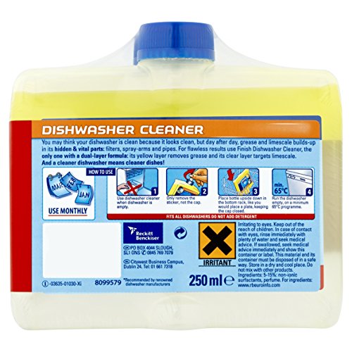 Finish Dishwasher Cleaner Twin Pack, 2 x 250ml - Bargain Genie