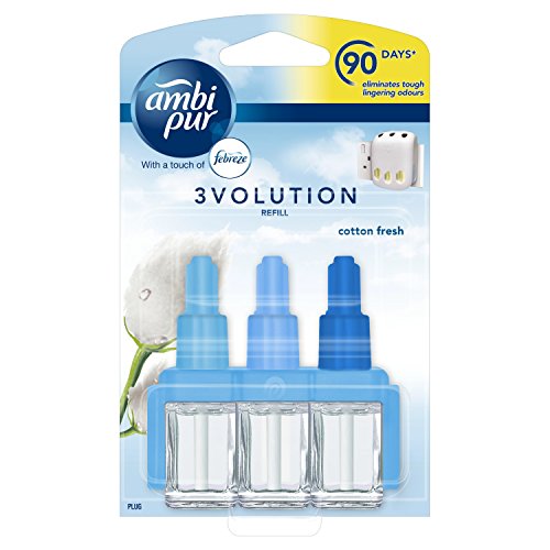 Febreze with Ambi Pur 3Volution Air Freshener Plug-In Refill Cotton Fresh, 20 ml - Bargain Genie