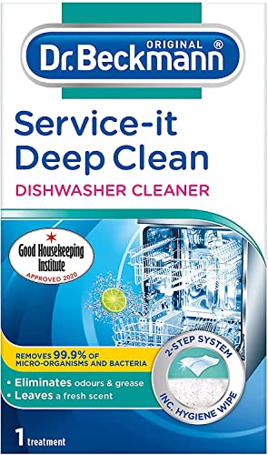 Dr. Beckmann 9011 Service-It Deep Clean Dishwasher Cleaner, 75 g + Wipe - Bargain Genie