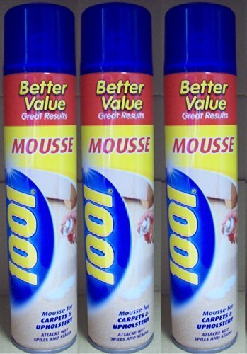 3 x 1001 Carpet Mousse Carpet & Upholstery Stain Remover 350ML - Bargain Genie