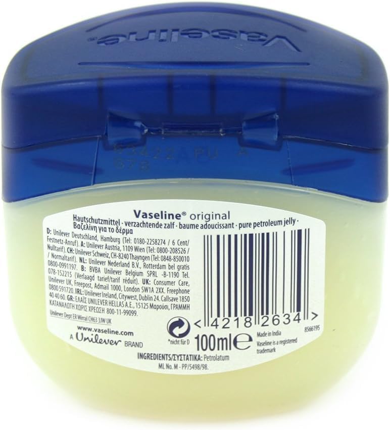 Vaseline Original Petroleum Jelly 50ml - Pack of 6