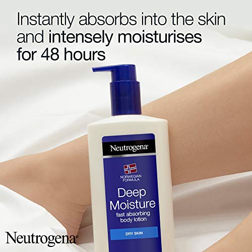 Neutrogena Deep Moisture Fast Absorbing Body Lotion 250 ml 24 Hour Moisturisation