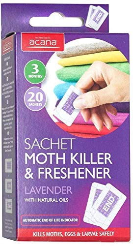 2 X Pack of 20 Moth Killer & Freshener Sachets with Lavender Fragrance - Bargain Genie