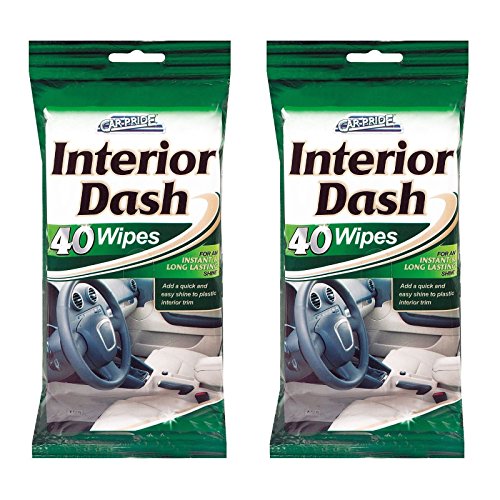 80 Car Dash Interior Clean Wipes 2 Packs of 40 - Bargain Genie