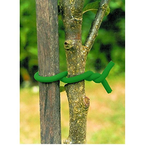 Green Jem Rubber Coated Plant Tie, Green - Bargain Genie