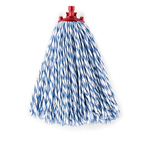 Vileda SuperMocio Microfibre and Cotton Refill, Pack of 2 SuperMocio Microfibre and Cotton Mop Head Replacements, Fits all SuperMocio Mops, Authentic Vileda Mop Head, White, 18 x 10 x 37 cm - Bargain Genie