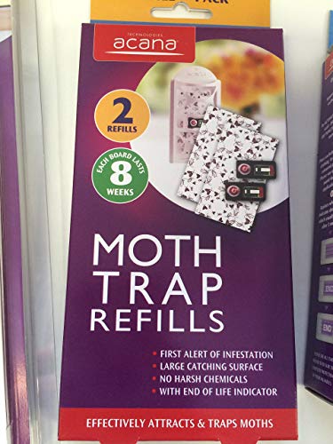 Acana Moth Monitoring Trap, 2 Refills & 20 Lavender Moth Killer & Freshner Sachets - Bargain Genie