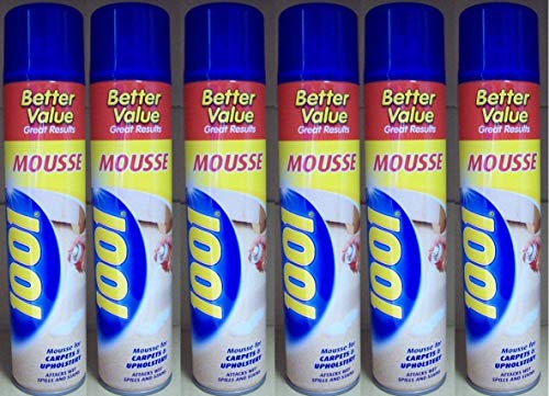 6 x 1001 Carpet Mousse Carpet & Upholstery Stain Remover 350ML - Bargain Genie