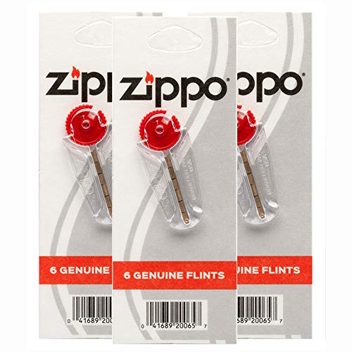 Zippo Lighter Wicks x3 & Flints x3 Reels, Packs - Value 6 Pack for Zippo Petrol Lighters, Clipper - Bargain Genie