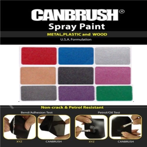 Canbrush Sparkling Glitter Colour Spray Paint Can Auto Home Diy Aerosol Crafts Gloss - Red C46 - Bargain Genie