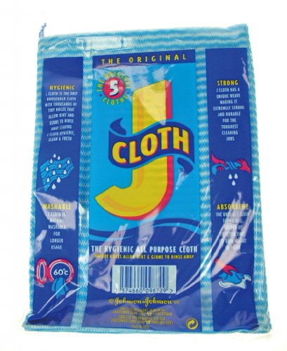 Johnson & Johnson J Cloths - Blue Pack 5 (509790) - Bargain Genie