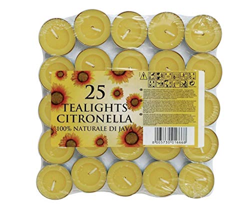 3 X Citronella Tea Lights (Set of 25)