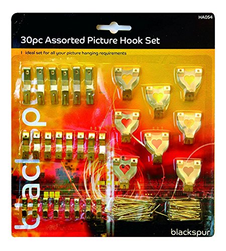 30 Piece Assorted Picture Hook Set - Bargain Genie