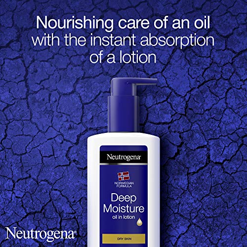 Neutrogena Deep Moisture Oil in Lotion 24 Hour Moisturisation, 250 ml, (Pack of 1) - Bargain Genie