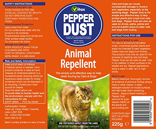 Vitax Ltd Unknown Vitax 225g Pepper Dust Animal Repellent, Multicolored