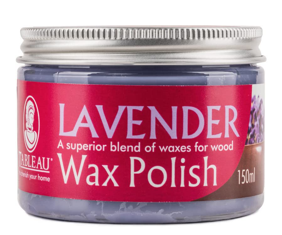 Tableau Lavender Wax Polish, for Wooden Furniture, Silicone Free Wax Blend for All Woods. 150ml - Bargain Genie