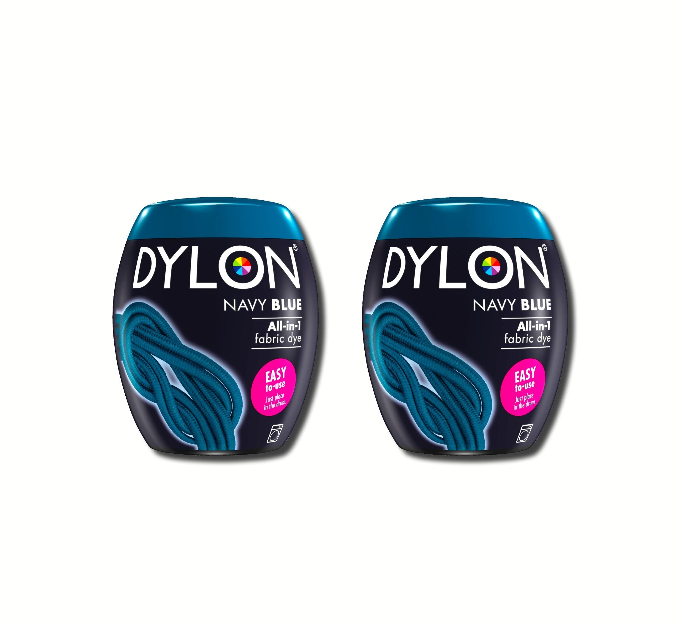 Dylon New 350g Navy Blue Machine Dye Pod 2 Pack