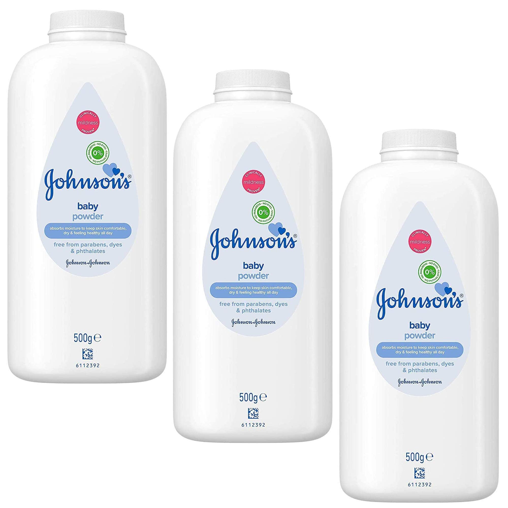 Johnson's Unisex-Baby powder 3 pack (1500g)