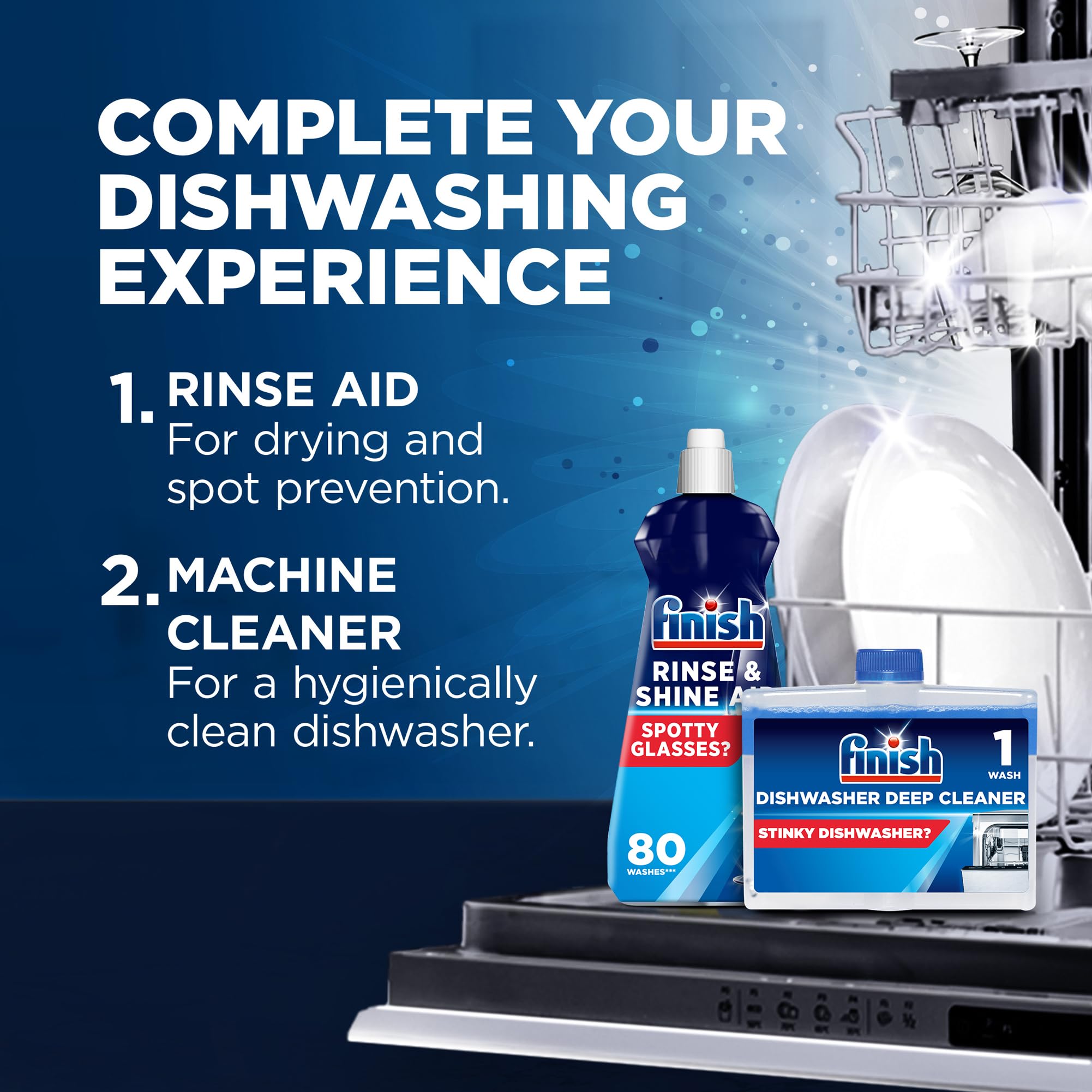 Finish Dishwasher Cleaner Rinse Aid